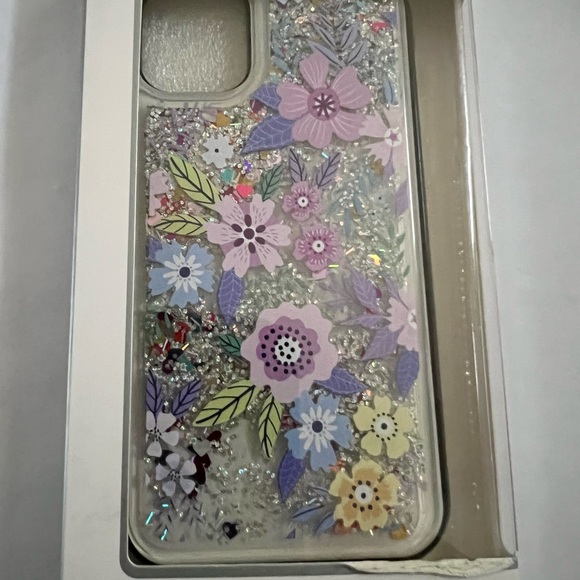 Flowers glitter Apple IPhone 11 Case - Picture 3 of 3
